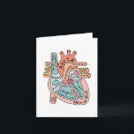 Anatomisches Herz, Herzinfarkt - ICU-Geschenk Karte<br><div class="desc">Anatomische Heart Sticker,  Herzkrankheit,  ICU-Krankenschwester,  ER-Krankengeschenk,  RN,  LPN</div>