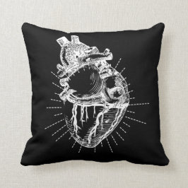 Anatomisches Herz-Illustrations-Wurfs-Kissen Kissen