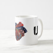 Anatomisches Herz Kaffeetasse (VorderseiteRechts)