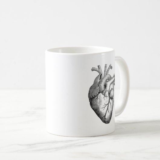 Anatomisches Herz Kaffeetasse (VorderseiteRechts)