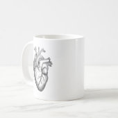 Anatomisches Herz Kaffeetasse (Vorderseite Links)