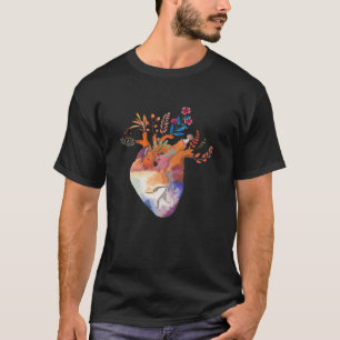 Anatomisches Herz Kardiologie Medikales Herz T-Shirt