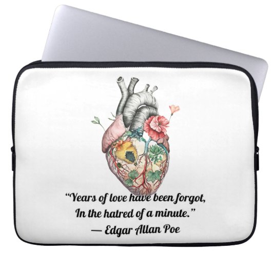 Anatomisches Herz Laptopschutzhülle (Vorderseite)