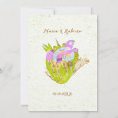 Anatomisches Herz mexikanischer Hochzeit Einladung (Rückseite)