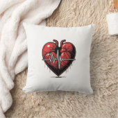 Anatomisches Herz mit Lebensstil Kissen (Decke)