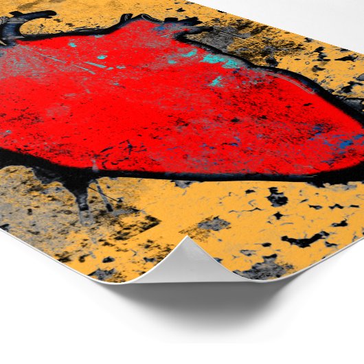 anatomisches Herz Poster (Ecke)