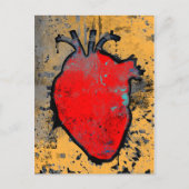 anatomisches Herz Postkarte (Vorderseite)