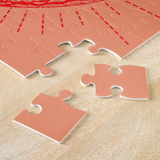 Anatomisches Herz-rote u. weiße Sammlung Puzzle (Seite)