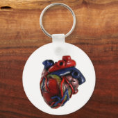 Anatomisches Herz Schlüsselanhänger (Vorderseite)