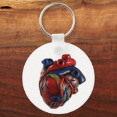 Anatomisches Herz Schlüsselanhänger (Vorderseite)