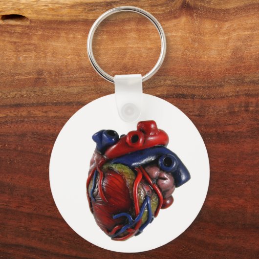 Anatomisches Herz Schlüsselanhänger (Vorderseite)