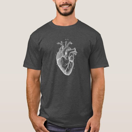 Anatomisches Herz T-Shirt (Vorderseite)