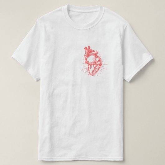 Anatomisches Herz T-Shirt (Design vorne)