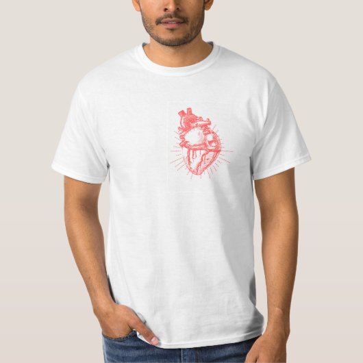 Anatomisches Herz T-Shirt (Vorderseite)