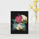 Anatomisches Herz und Blume Doktor Valentin Karte (Gelbe Blume)