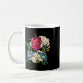 Anatomisches Herz und Blumen Doktor Valentine Kaffeetasse (Links)