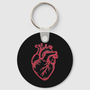 Anatomisches Herz Valentins-Shirt Schlüsselanhänger