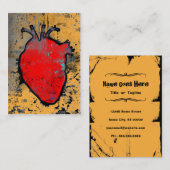 anatomisches Herz Visitenkarte (Vorne/Hinten)