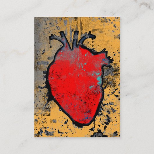 anatomisches Herz Visitenkarte (Vorderseite)