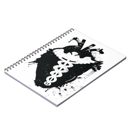 Anatomisches Herz von Caduceus Notizblock (Linke Seite)