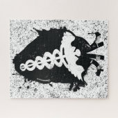 Anatomisches Herz von Caduceus Puzzle (Horizontal)