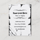 Anatomisches Herz von Caduceus Visitenkarte (Rückseite)