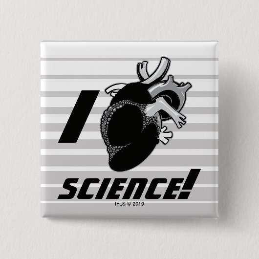 (Anatomisches Herz-) Wissenschaft I Button (Vorderseite)