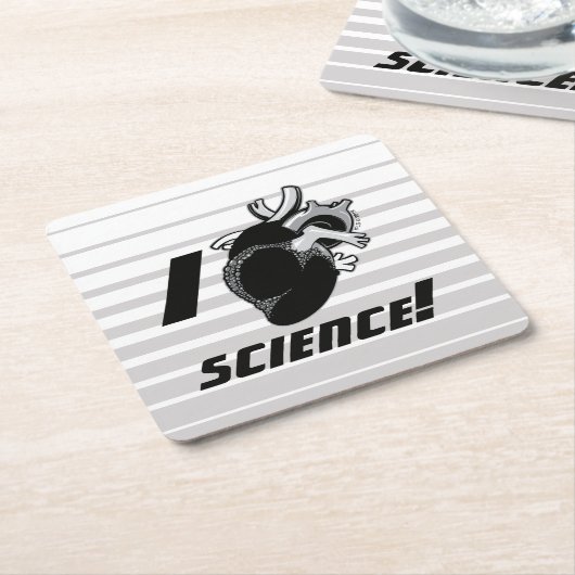 (Anatomisches Herz-) Wissenschaft I Rechteckiger Pappuntersetzer (angewinkelt)