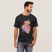 Anatomisches Herz Word Art Graffiti T-Shirt (Vorne ganz)
