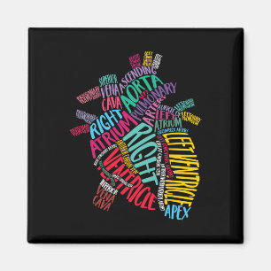Anatomisches Herzdesign Herz-Kreislauf-Knorpel Magnet