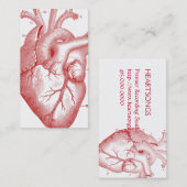 Anatomisches Herzprofil oder Visitenkarte (Vorne/Hinten)