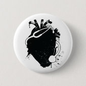 anatomisches Herzstethoskop Button (Vorderseite)