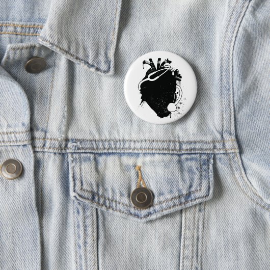 anatomisches Herzstethoskop Button (Beispiel)