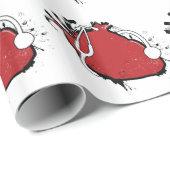 anatomisches Herzstethoskop Geschenkpapier (Rolleneckpunkt)