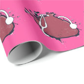 Anatomisches Herzstethoskop Geschenkpapier (Rolleneckpunkt)