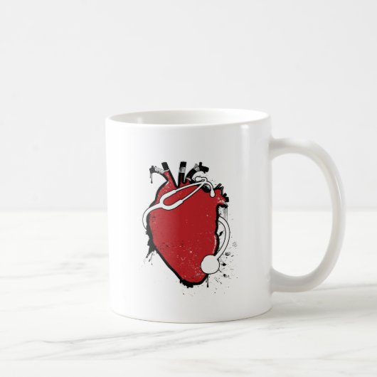 anatomisches Herzstethoskop Kaffeetasse (Rechts)