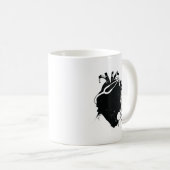 Anatomisches Herzstethoskop Kaffeetasse (VorderseiteRechts)