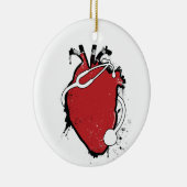 anatomisches Herzstethoskop Keramikornament (Rechts)