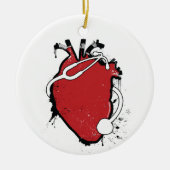 anatomisches Herzstethoskop Keramikornament (Vorne)