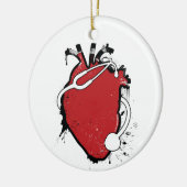 anatomisches Herzstethoskop Keramikornament (Links)