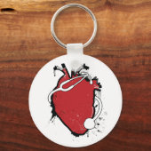 Anatomisches Herzstethoskop Schlüsselanhänger (Vorderseite)