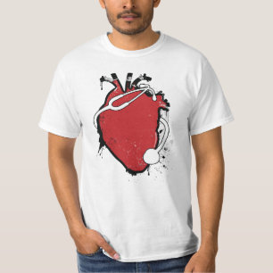 anatomisches Herzstethoskop T-Shirt
