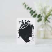 anatomisches Herzstethoskop Visitenkarte (Stehend Vorderseite)