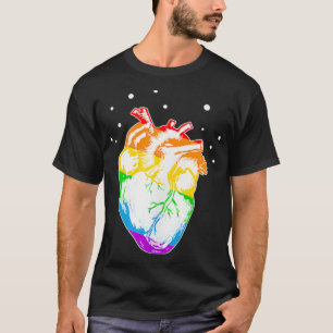 Anatomisches LGBTQ Gay Pride Regenbogenflagge Prou T-Shirt
