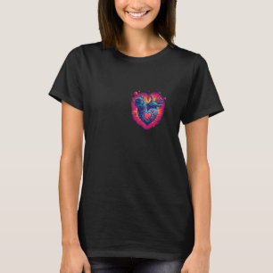 Anatomisches mechanisches Herz mit Laser Gun Cyber T-Shirt