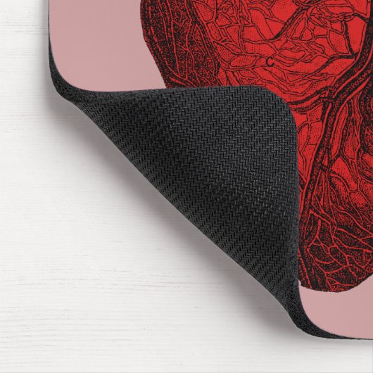 Anatomisches menschliches Herz Mousepad (Ecke)