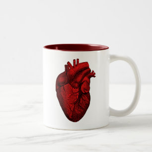 Anatomisches menschliches Herz Zweifarbige Tasse