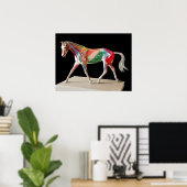 Anatomisches Pferd Poster (Heimbüro)