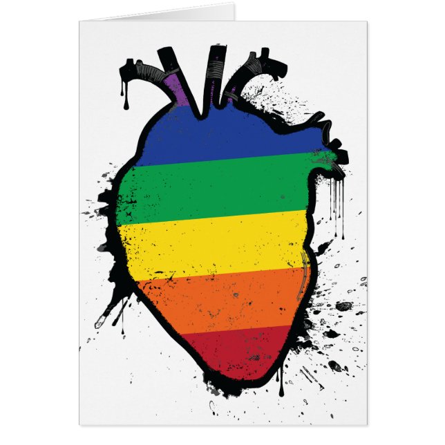 Anatomisches Regenbogenherz (Vorne)