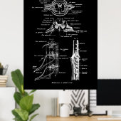 Anatomisches Spinalposter Poster (Heimbüro)
